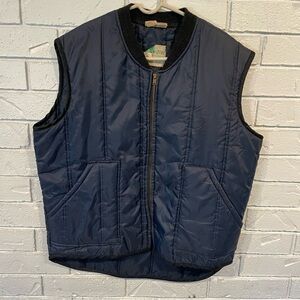 Vintage 80s Zero Zone Navy Utility Liner Puffer Vest Men’s L